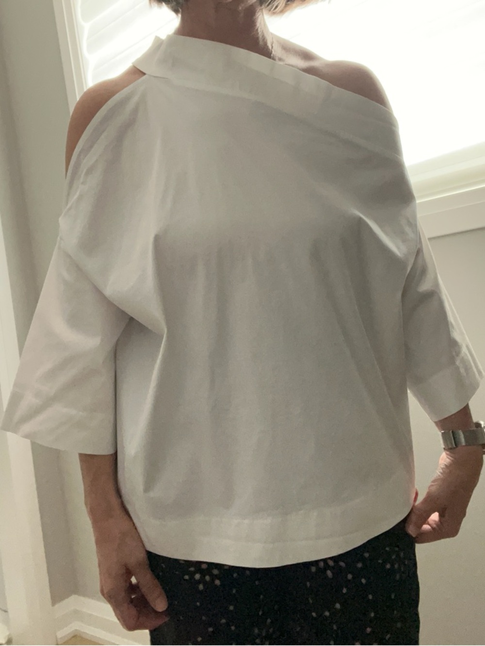 Elegant Off-Shoulder White Blouse